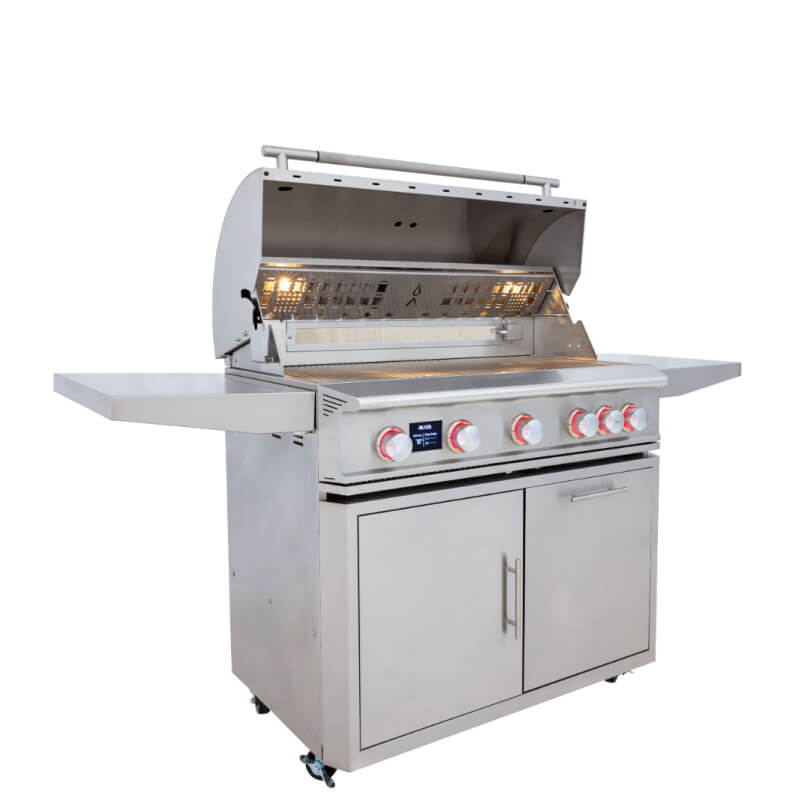 Blaze LTE Pro 40-Inch 5 Burner Freestanding Gas Grill | Interior Grill Lights