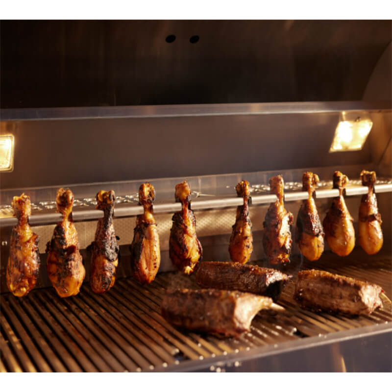 Blaze LTE Pro Grill | Shown w/ Warming Rack Hanging Chicken