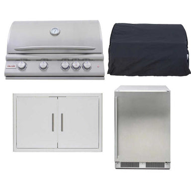 Blaze LTE+ 4 Pc 32-in Gas Grill Outdoor Kitchen Package with Refrigerator