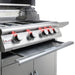 Blaze Premium LTE 32-Inch 4-Burner Built-In Grill - Drip Tray Pulled Out (Shown On Cart)