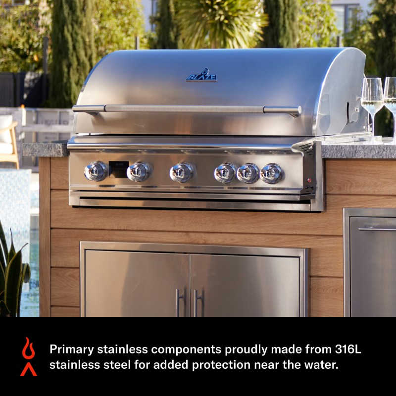 Blaze Marine Grade 316L Stainless Steel Insulated Jacket | Outdoor Kitchen