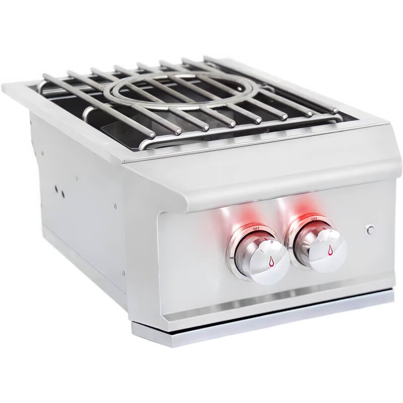 Blaze BLZ-PROPB Professional LUX Built-In High Performance Power Burner W/ Wok Ring & Stainless Steel Lid