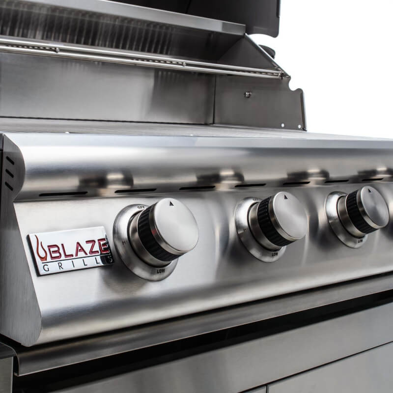 Blaze Prelude LBM 32-Inch 4-Burner Built-In Gas Grill - Control Panel