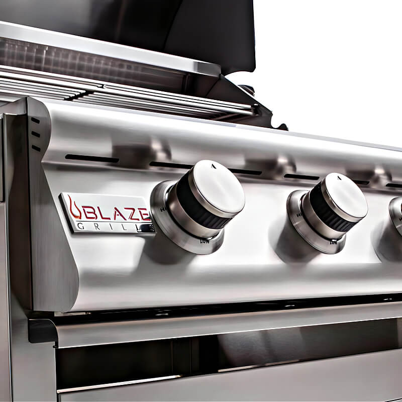 Blaze Prelude LBM 25 Inch 3-Burner Freestanding Gas Grill | Gas Controls
