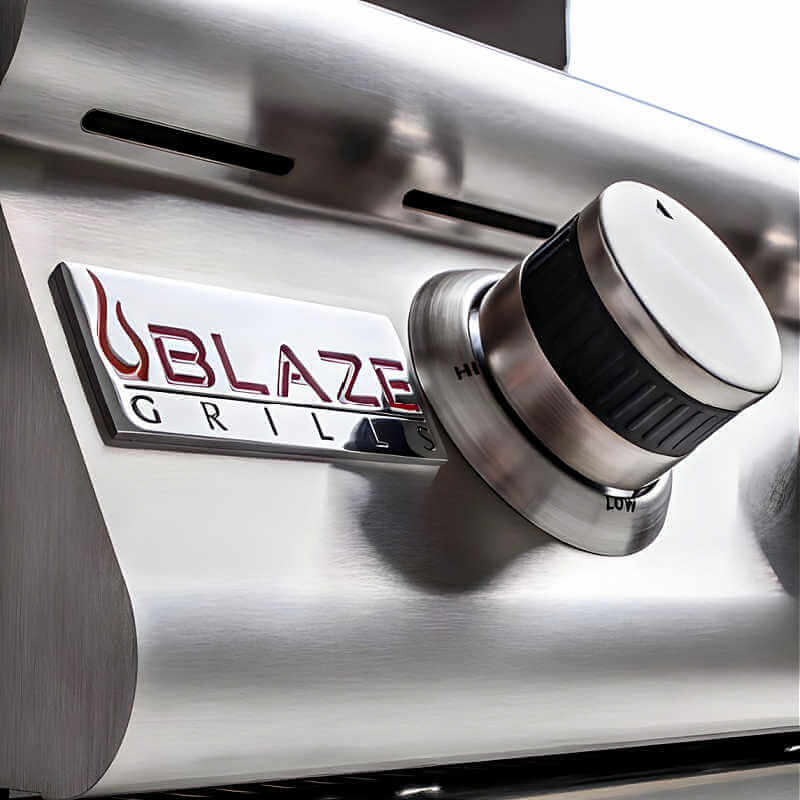 Blaze Prelude LBM 32 Inch 4-Burner Freestanding Gas Grill | Blaze Logo