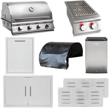 Blaze Prelude LBM 8-Piece 32-Inch Gas Outdoor Kitchen Package