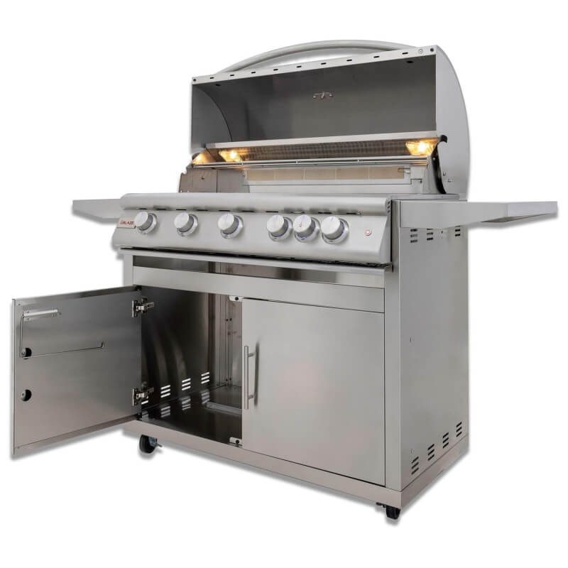 Blaze Premium LTE+ 40-Inch 5-Burner Freestanding Grill | Paper Towel Holder