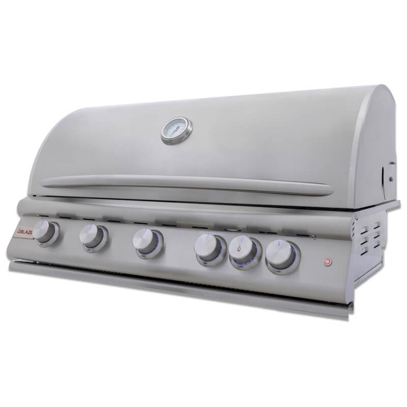 Blaze Premium LTE+ 40 Inch 5-Burner Built In Grill | 304 Stainless Steel
