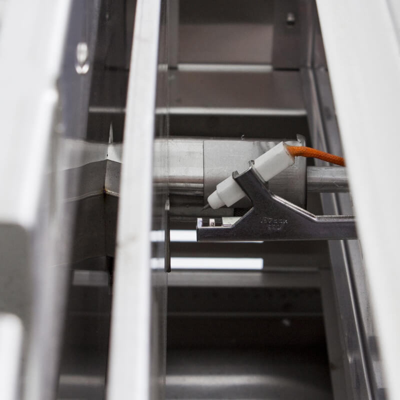 Blaze Premium LTE 30 Inch Built In Griddle Flame Thrower Ignition Detail