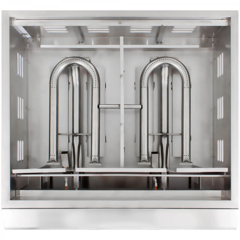 Blaze Premium LTE 30 Inch Built In Griddle Stainless Steel U Shaped Burners