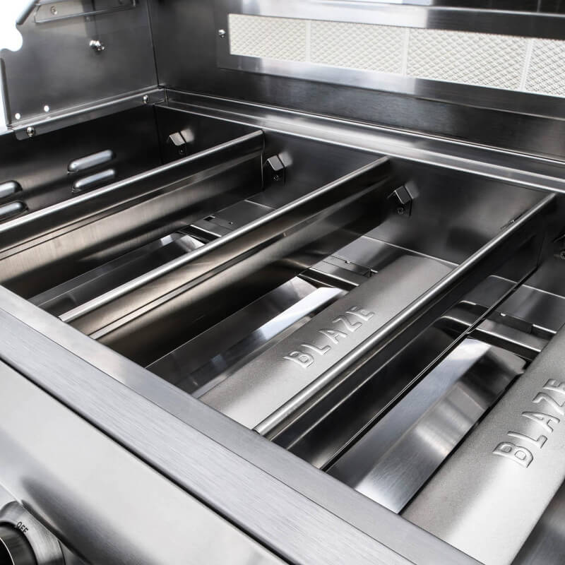 Blaze Premium LTE 32-Inch 4-Burner Built-In Grill - Burners With Heat Zone Separators