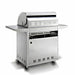 Blaze Premium LTE 32 Inch 4-Burner Freestanding Gas Grill | Grill Cart Louvers