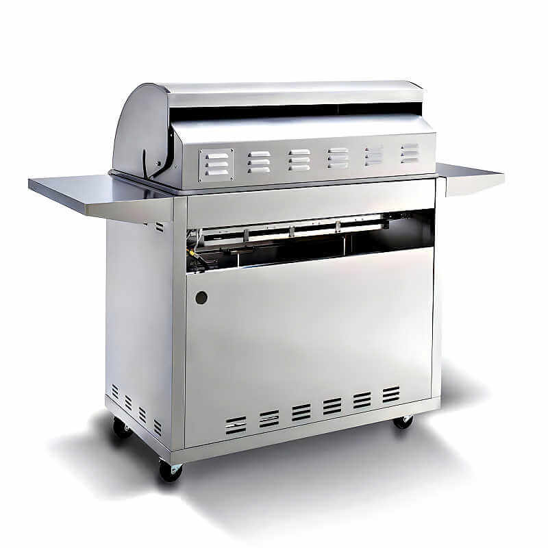 Blaze Premium LTE 40 Inch 5-Burner Freestanding Gas Grill | Rear View