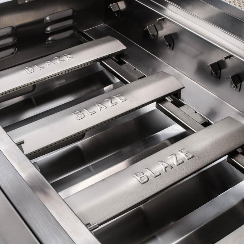 Blaze Premium LTE 40-Inch 5-Burner Built-In Grill - Cast Stainless Steel Burners