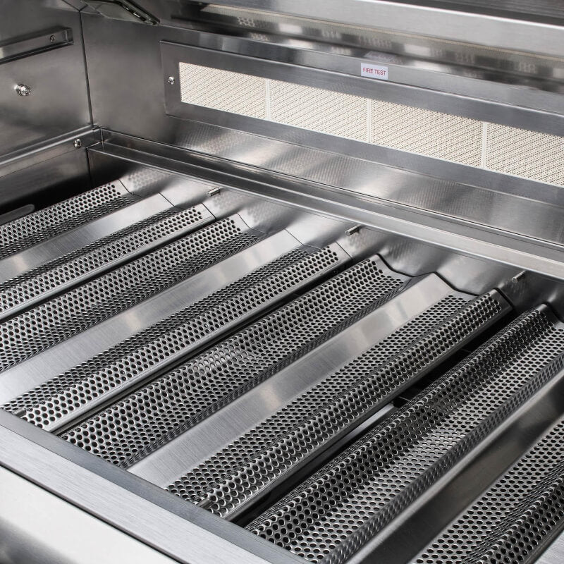 Blaze Premium LTE 40-Inch 5-Burner Built-In Grill - 14 Gauge Stainless Steel Flame Tamers