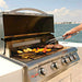 Blaze Premium LTE Marine Grade 32 Inch 4-Burner Built In Grill | Grilling Close Up