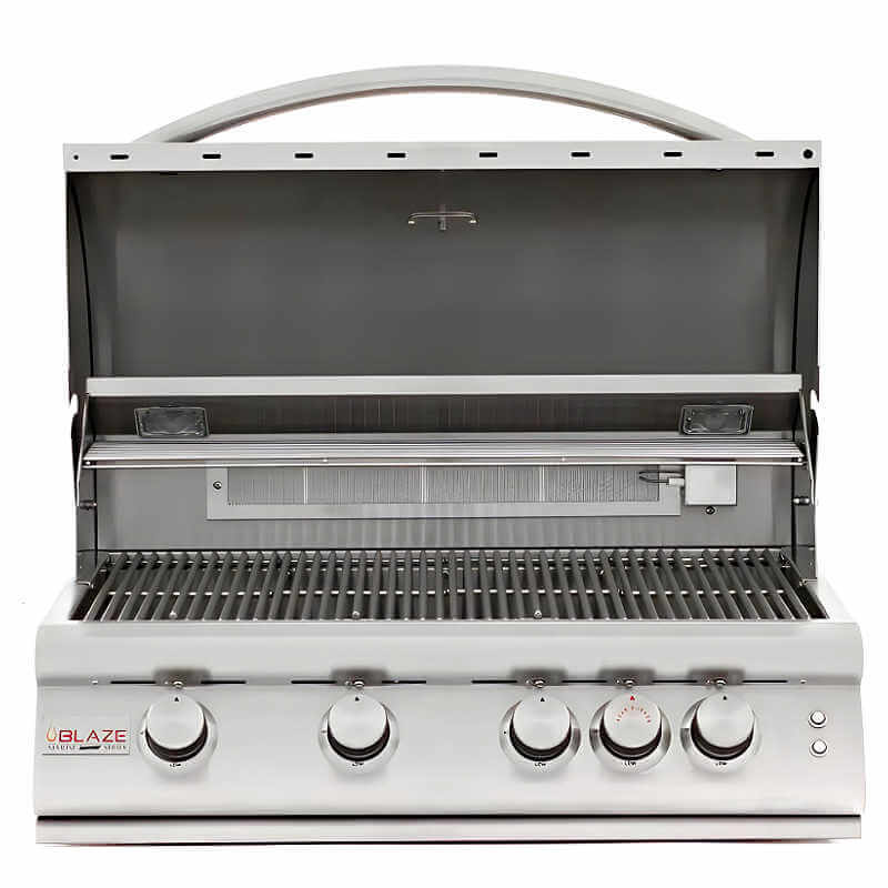 Blaze Premium LTE Marine Grade 32 Inch 4-Burner Built In Grill | Double Lined Grill Hood