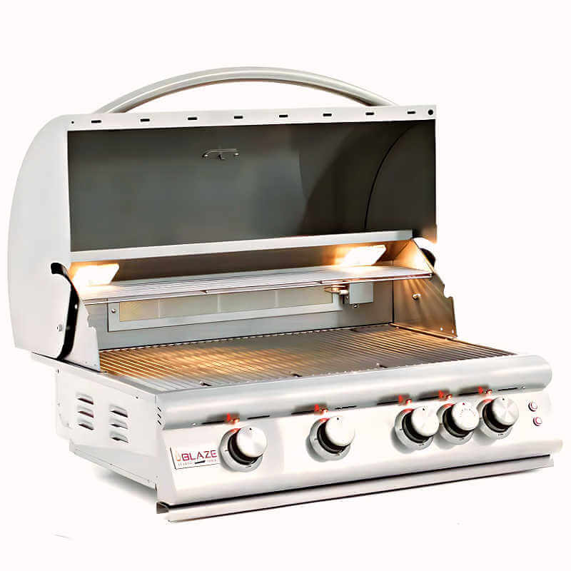 Blaze Premium LTE Marine Grade 32 Inch 4-Burner Built In Grill | With Grill Lights