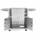 Blaze Premium LTE Stainless Steel Griddle Cart | Paper Towel Holder