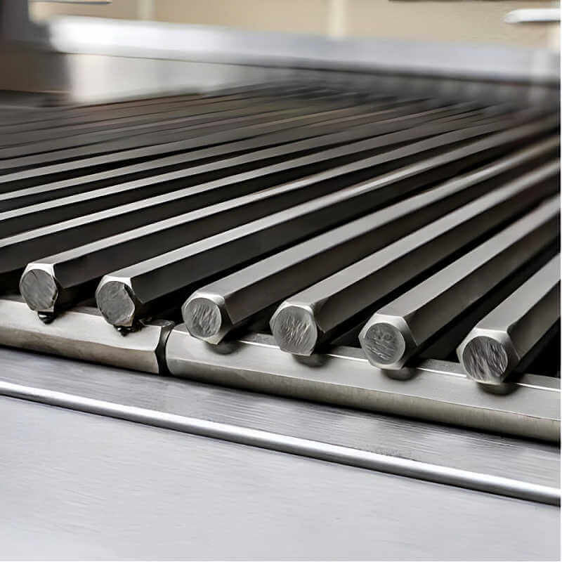 Blaze Professional LUX 44 Inch 4 Burner Built-In Gas Grill | Hexagonal Shaped Cooking Grates Close Up