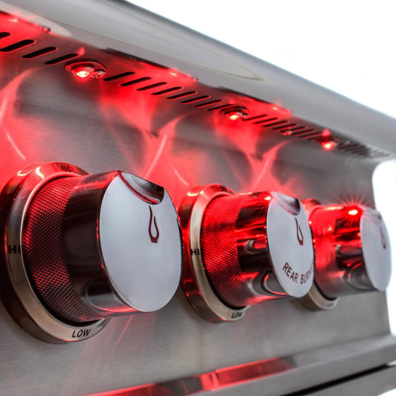 Blaze Professional LUX 34-Inch 3-Burner Gas Grill - Red LED Illuminated Knobs