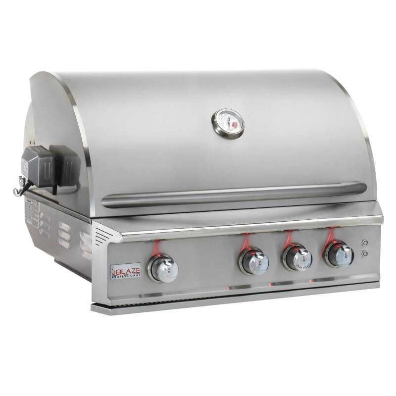 Blaze Professional LUX 34-Inch 3-Burner Gas Grill With Rear Infrared Burner - Closed View