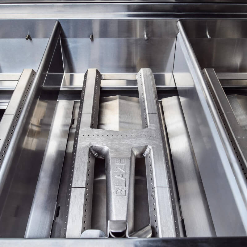 Blaze Professional LUX 44-Inch Grill With Rear Infrared Burner - Cast Stainless Steel H-Burners