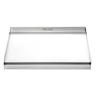 Blaze Stainless Steel Griddle Plate | Full-Length Grease Drip Tray