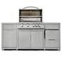 Blaze 6 ft Stainless Steel Outdoor Kitchen Island w/ Premium LTE 32-Inch Grill