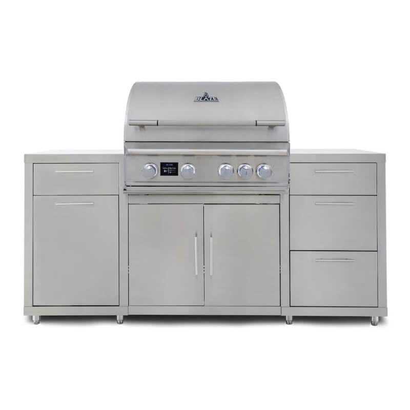 Blaze 6 ft Stainless Steel Outdoor Kitchen Island w/ Premium LTE Pro 32-Inch Grill