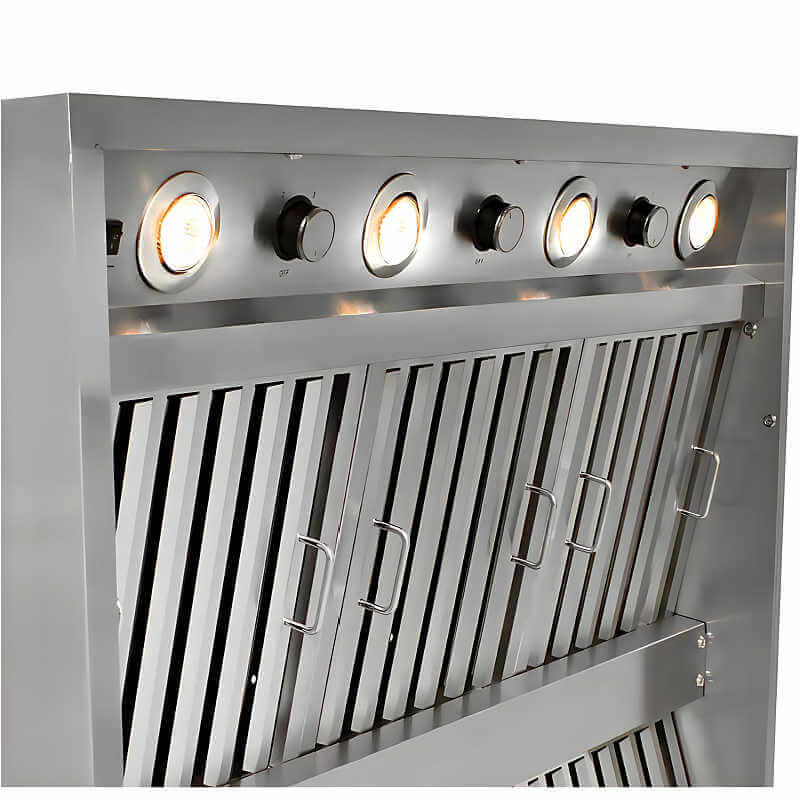 Blaze Stainless Steel Outdoor Vent Hood | Retractable Control Panel