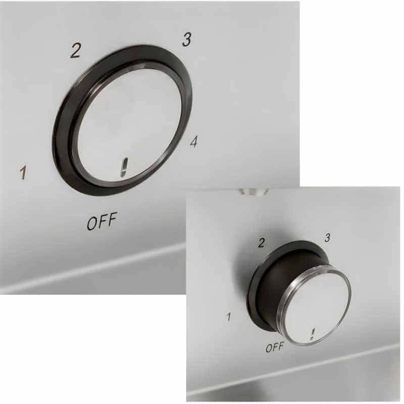 Blaze Stainless Steel Outdoor Vent Hood | Shown With Retractable Controls Without Lights On