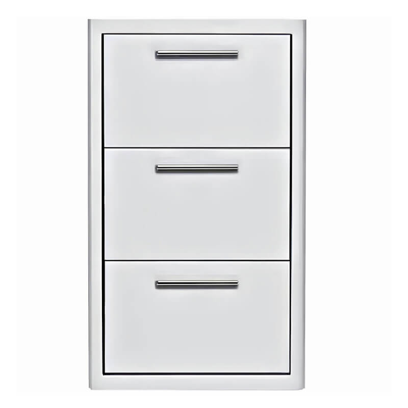 Blaze 16 Inch Stainless Steel Triple Access Drawer  | Raised Mounting