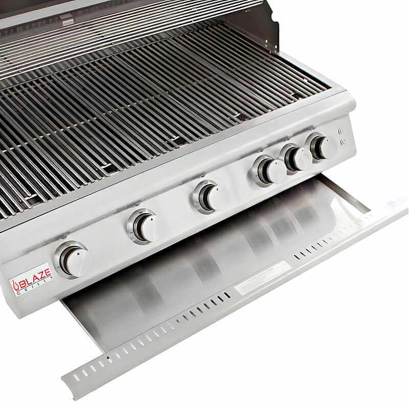 Blaze Premium LTE 40" 5-Burner Built-In Grill w/ Grease Tray