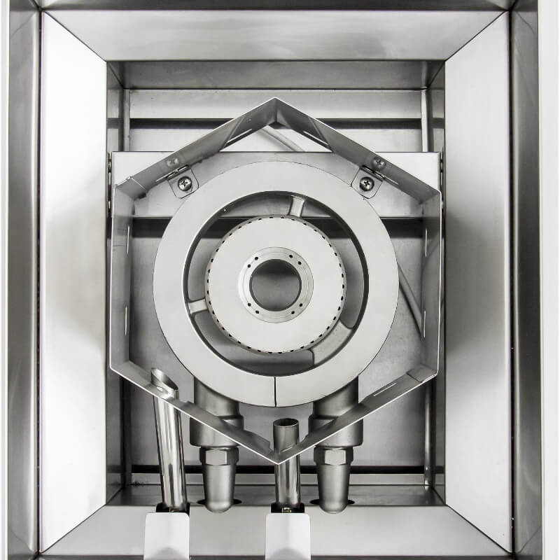 Blaze BLZ-PROPB-NG Professional LUX Built-In Natural Gas Power Burner - Cast Stainless Steel Burner