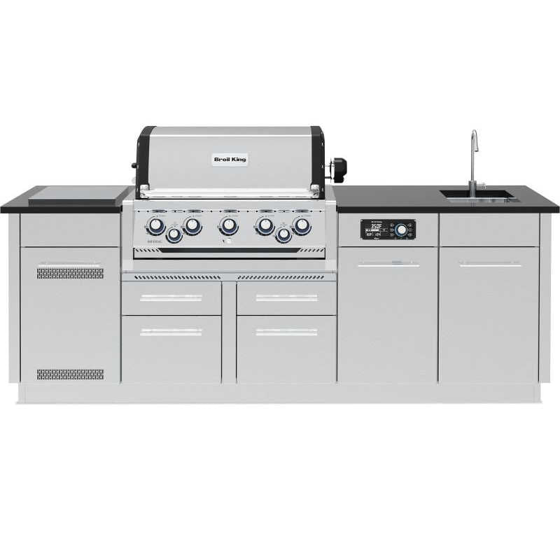 Broil King 10 1/2-Foot Outdoor Kitchen Island | 304 Stainless Steel