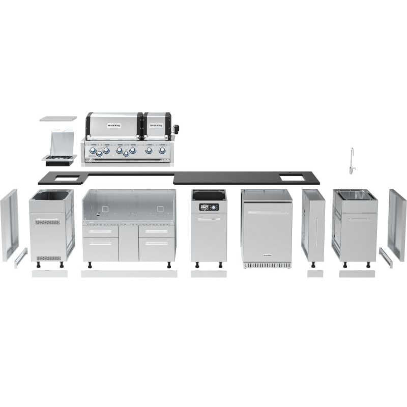 Broil King 11-Foot Outdoor Kitchen Island | Component Layout