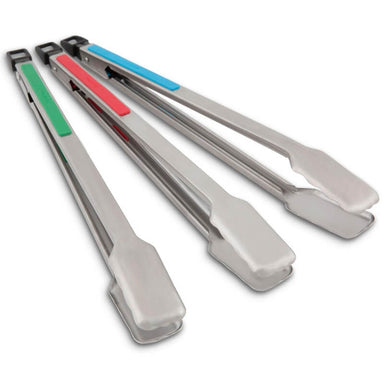 Broil King 3 Pack Colored Grilling Tongs | Stainless Steel Construction