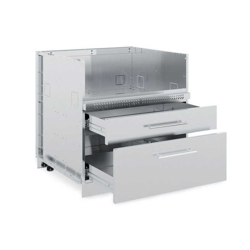 Broil King Stainless Steel 4 Burner Cabinet | 2 Drawer Detail