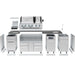 Broil King 8 1/2-Foot Outdoor Kitchen Island | Cabinet Layout