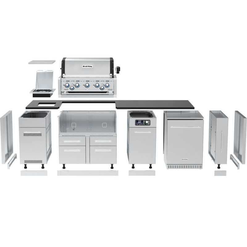 Broil King 9-Foot Outdoor Kitchen Island | Cabinet Layout