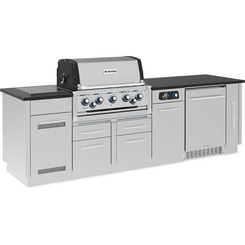 Broil King 9-Foot Outdoor Kitchen Island | 304 Stainless Steel