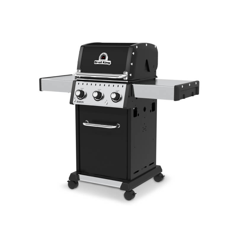 Broil King Baron 320 Gas Grill | Stainless Steel Shelves