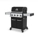 Broil King Baron 420 4-Burner Gas Grill | Stainless Steel Shelves