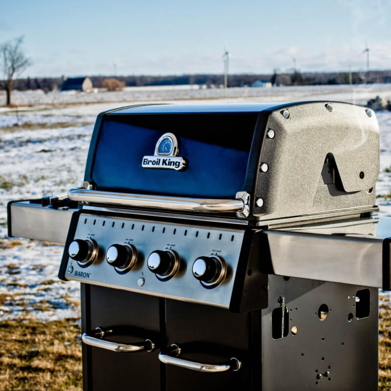 Broil King Baron 420 Grill | Stainless Steel Control Panel
