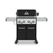 Broil King Baron 490 PRO Black 4-Burner Gas Grill With Rotisserie & Side Burner
