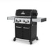 Broil King Baron 490 PRO Black 4-Burner Gas Grill | Double Door Cart Storage
