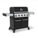 Broil King Baron 520 Black Grill | Double Door Cart Storage
