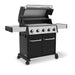 Broil King Baron 520 Black Grill | Stainless Steel Side Shelves