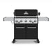 Broil King Baron 590 PRO Black 5-Burner Gas Grill With Rotisserie & Side Burner